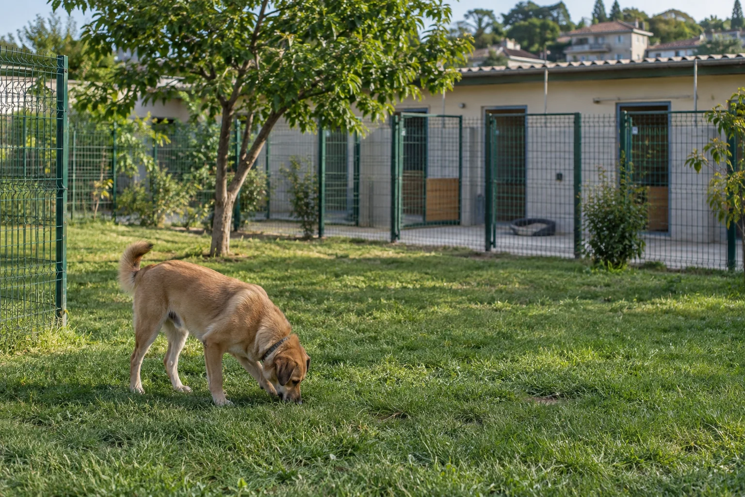 Temsili özel köpek bahçesi