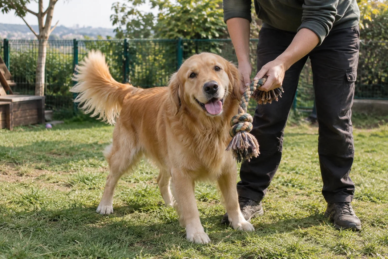 Mutlu köpeğin oyun anı, temsili görsel
